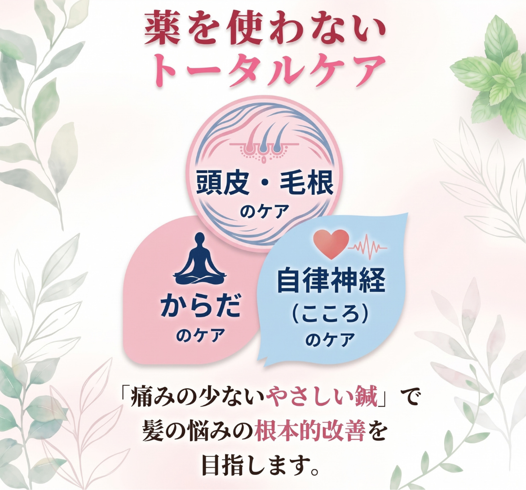 薬をつかわない